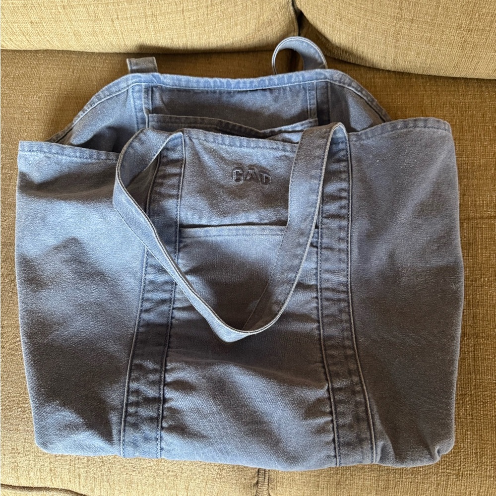 GAP Slate Blue Canvas Tote